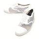 Mens white mesh Lace Up synthetic leather Dress shoes made in KOREA US 5.5 - 10.5
