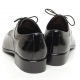 Mens black punching lace up Dress shoes made in KOREA US 6.5 - 10.5