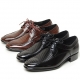 Mens brown wrinkle shape  lace up Dress shoes made in KOREA US 6.5 - 10.5