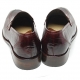 Mens red-brown Dress loafers shoes made in KOREA US 6.5 - 10