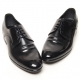 Mens wrinkle round toe lace up black Dress shoes US 5.5 - 13