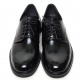 Mens grossy round toe lace up black Dress shoes US 5.5 - 12