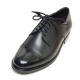 Mens grossy round toe straight tip lace up real cow leather black Dress shoes US 10.5 - 13