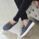 womens chic celebrity chain fringe slip-on shoes black gray