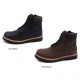 Mens synthetic Leather side zip closure black ankle peding boots made in KOREA US5.5-10.5