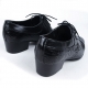 Mens real Leather straight tip wrinkle black lace up dress shoes made in KOREA US6-US10