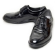 Men's Apron Toe Brogue Leather Comfortable Cushion Insole Lace Up Oxford Shoes