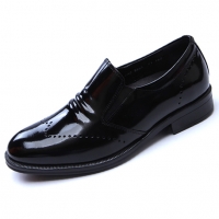 Mens real Leather comfortable cusion insole black loafers made in KOREA US6.5-US10.5