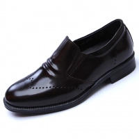Mens real Leather comfortable cusion insole brown loafers made in KOREA US6.5-US10.5
