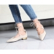 Womens beige delicate wrap feet lace up pointed toe belgravia ballet flat shoes US5.5-US8 