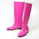 Men's Glossy Pink inner leather back zip closure knee high Boots