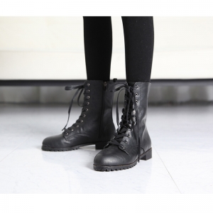 https://what-is-fashion.com/4401-34263-thickbox/women-s-rock-chic-synthetic-leather-combat-sole-side-zip-closure-black-lace-up-ankle-boots.jpg