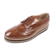 men's wing tips brown synthetic leather lace up wedges heels oxfords