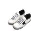 women's vintage oiled star patched lace ups sneakers white