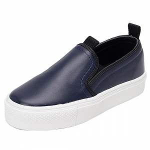 https://what-is-fashion.com/4513-35291-thickbox/women-s-synthetic-leather-round-toe-rubber-sole-slip-on-sneakers-navy.jpg