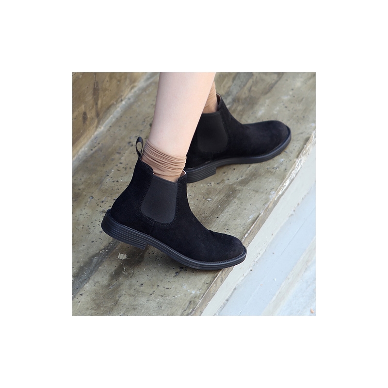 Muna Side Gore Ankle Boots Flat