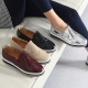 Women's kanila wing-tip platform wedges heels loafers
