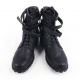 Men's triple buckle strap combat sole ankle boots