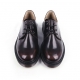 Men's brown round toe eyelet lace rubber sole oxfords