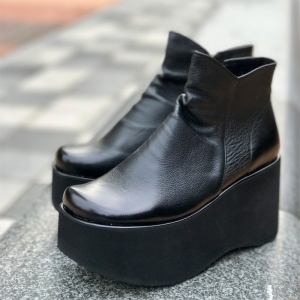 https://what-is-fashion.com/4714-37381-thickbox/women-s-black-leather-lightweight-high-platform-wedge-heels-booties.jpg