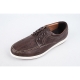 Men's u line stitch multi color synthetic leather punching eyelet lace up brown fashion sneakers﻿