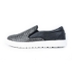 Men's overlap gray synthetic leather padding entrance fashion sneakers﻿