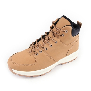 Men's Lace Up Zip High Top Casual Tan Ankle Boots﻿