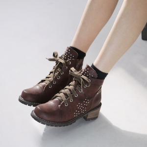 https://what-is-fashion.com/4787-37850-thickbox/women-s-synthetic-leather-studded-side-zip-lace-ups-ankle-boots-black-brown-khaki.jpg