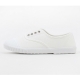 Womens chic round cap toe two tone contrast stitch insert gore  comfort wear daily fashion sneakers ﻿ Korea shoes White