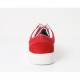 Men's red suede cap toe rubber sole platform fashion sneakers
