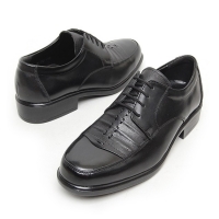 Men's Black stitched lace ups dress shoes big size US 6 ~ US 12