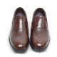 Men's 2.6" UP cow Leather increase height straight tip punched loafers brown made in KOREA US 6 - 10