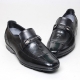 Men's black sheep skin horse-bit embellished loafers US5.5~US10.5