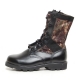 men's round toe digital military side zip middle combat sole boots