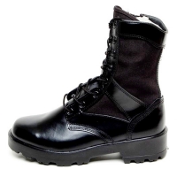 men's round toe thick platform eyelet lace up side zip button combat sole ankle boots