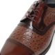 Men's cap toe wrinkle open lacing oxford shoes