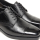 Men's straight tip brogue increase height hidden insole oxford elevator shoes