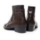 Men's warm inner fur side zip ankle boots increase height elevator shoes﻿﻿