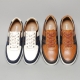 Men's muti color brogue synthetic leather fashion sneakers