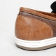 Men's hors bit muti color white platform loafer shoes