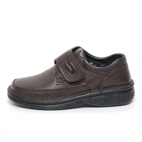 Men's leather velcro strap comfy casual shoes