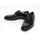 Men's square toe leather lace up oxfords big size shoes