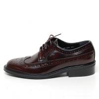 Men's wing tip longwing brogues lace up oxford big size shoes