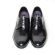 Men's leather cap toe open lacing increase height oxford elevator shoes