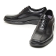Men's leather square toe increase height oxford elevator shoes