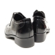 Men's leather round to brogues wrinkle increase height oxford elevator shoes