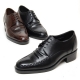 Men's leather U line stitch wrinkle open lacing increase height oxford elevator shoes