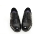 Men's cap toe brogues mesh open lacing increase height oxford elevator shoes
