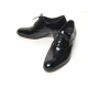 Men's plain toe glossy leather close lacing increase height high heel oxford elevator shoes