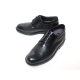 Men's cap toe leather wrinkle open lacing hidden insole increase height oxford elevator shoes